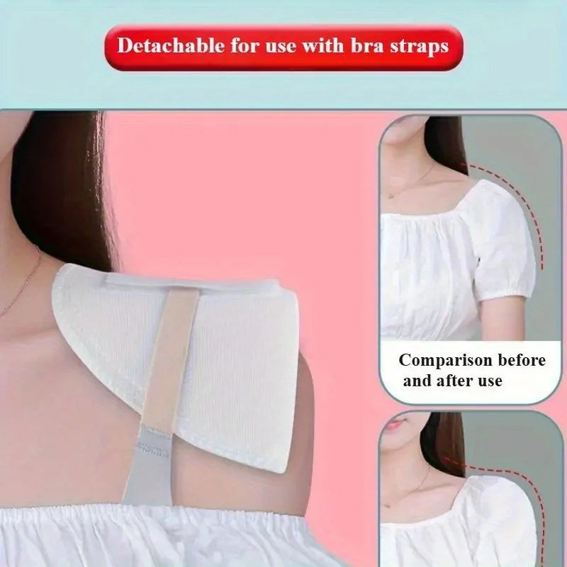 3 Pairs Breathable Thick Sponge Shoulder Pads for Women - Dress & Sports Use
