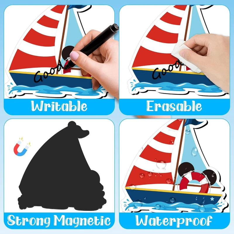 Nautical Cruise Ship Door Magnets 17-Piece Summer Party Decorations