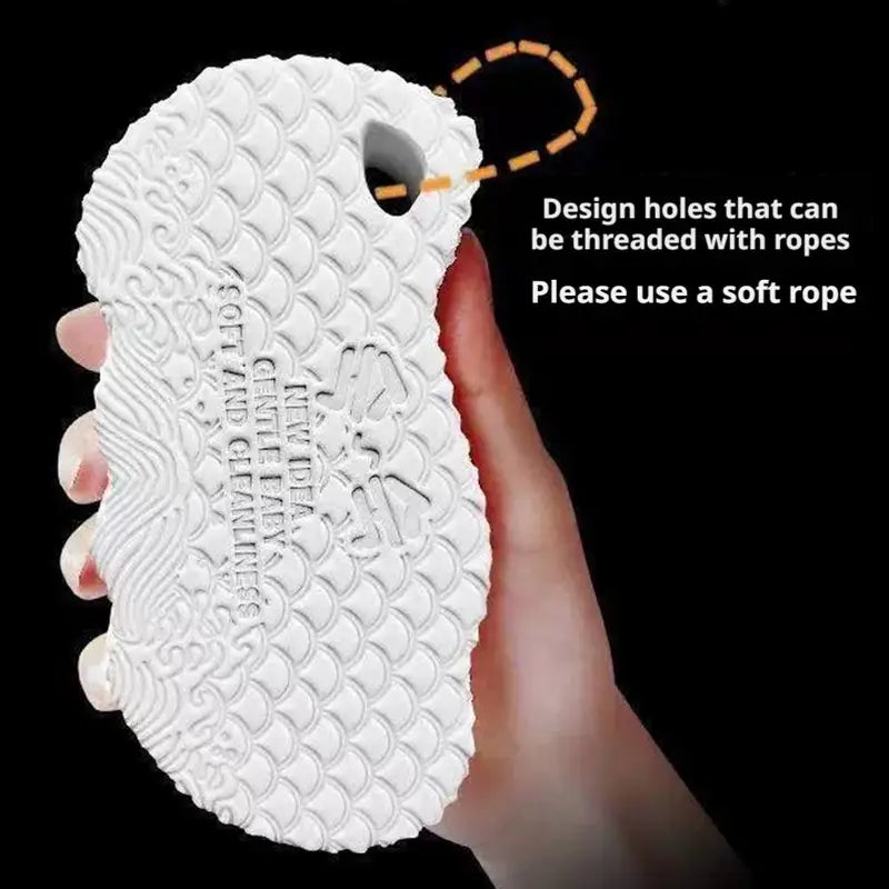 Exfoliating Bath Sponge for Gentle Skin Cleaning - Multiple Colors