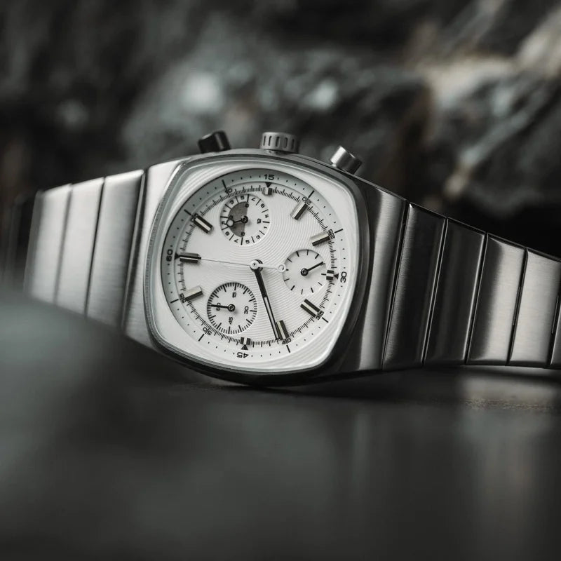 Men's Square Watch Light Luxury High-End Fashionable Quartz Waterproof Timepiece