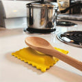 Cartoon Biscuit-Shaped Silicone Soup Spoon Rest - Heat Insulating Kitchen Gadget