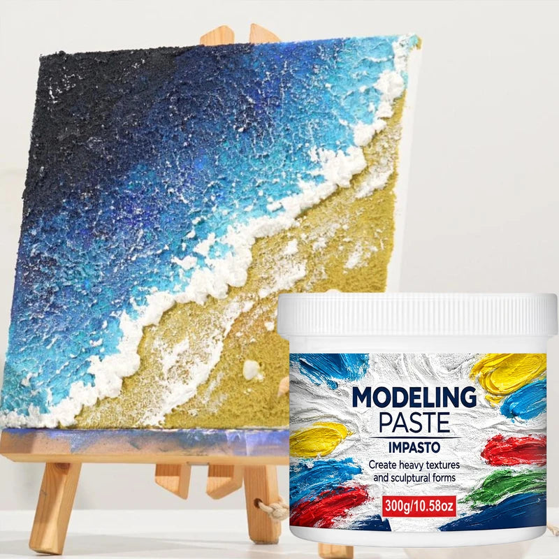 Acrylic Modeling Paste 300g with Piping Bags for 3D Art & Canvas Painting