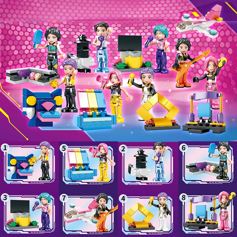 Fantasy Building Blocks Kit for DIY Action Figures & Collectible Displays