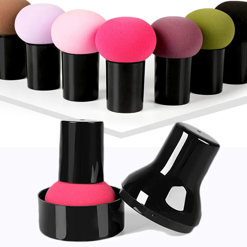 Dual-Use Mushroom Head Makeup Sponge for Foundation, Powder & Concealer
