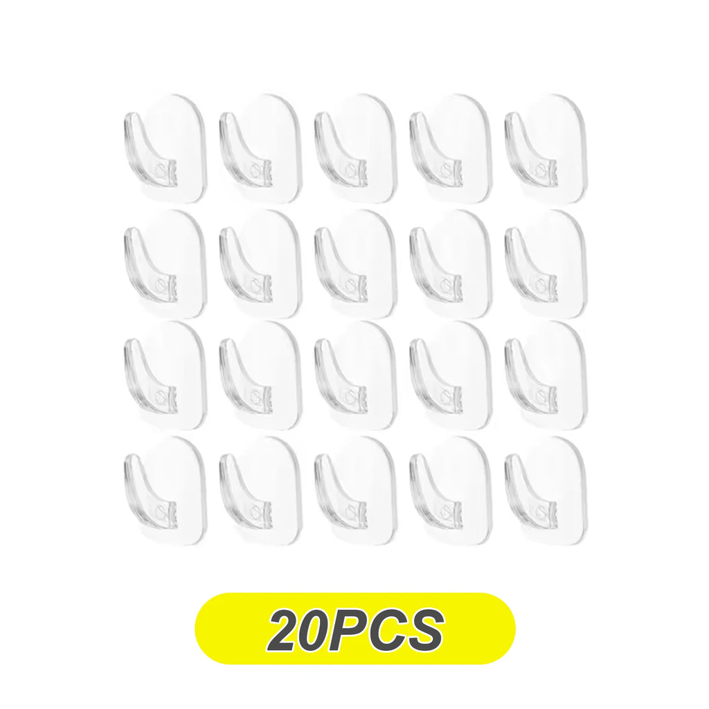 Non Marking Adhesive Mini Hook - Strong No Punching Wall Mount for Kitchen Bathroom Door Storage
