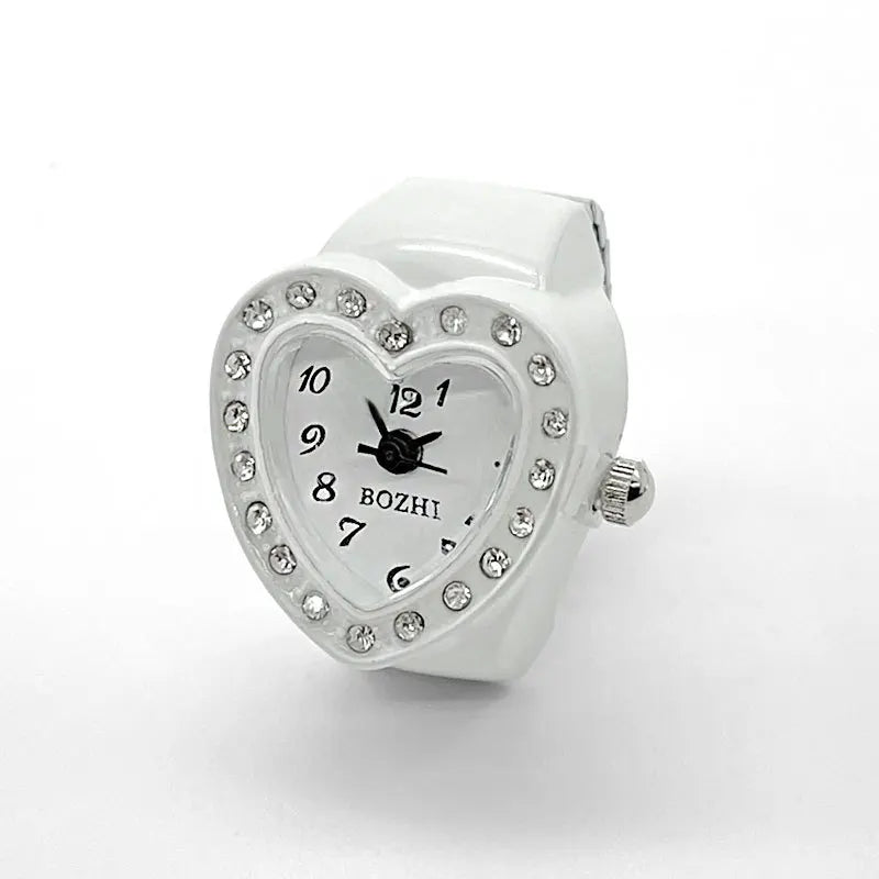 Women’s Fashion Diamond Dial Finger Watch - Small Cute Stylish Timepiece