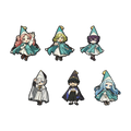 6pc Witch Hat Enamel Pin Set for Cosplay & Magical Accessories