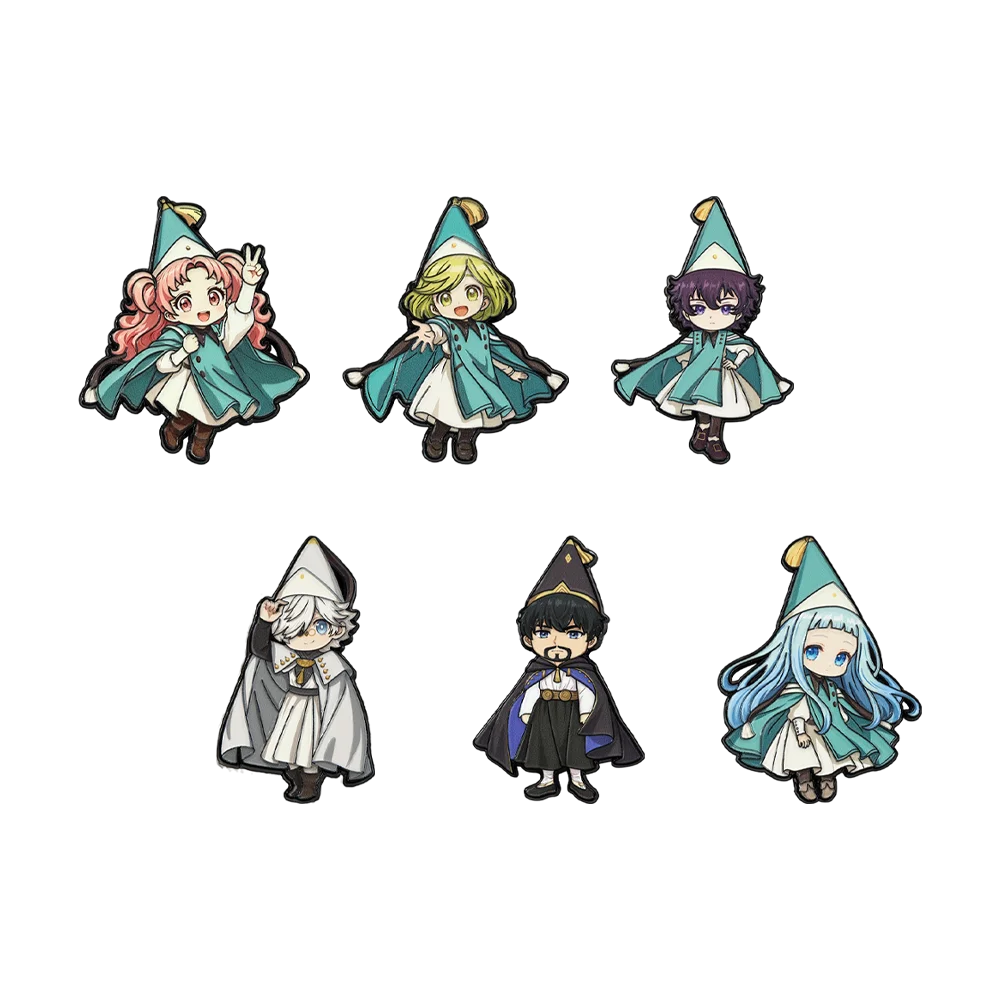 6pc Witch Hat Enamel Pin Set for Cosplay & Magical Accessories
