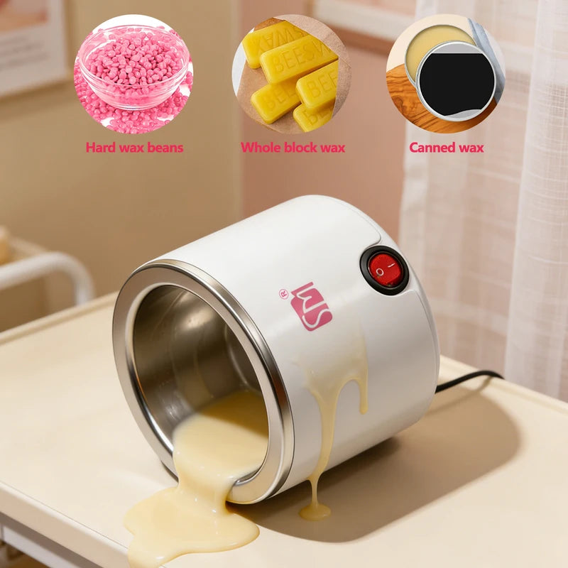 Portable Wax Warmer for Hair Removal - Quick Heating Body & Facial Wax Kit