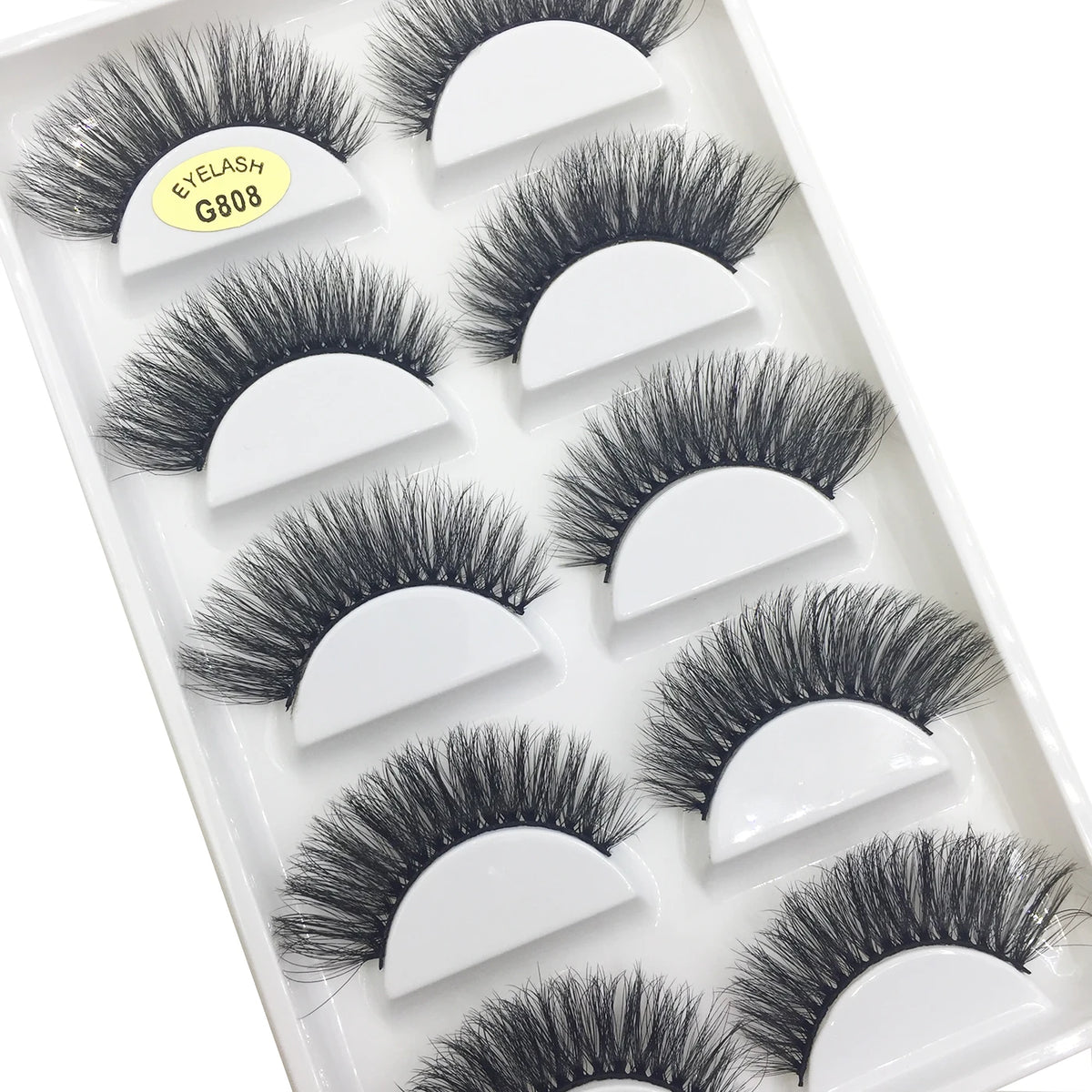 3D Mink False Eyelashes - Soft Cat Eye Makeup Lashes, Faux Cils, Multiple Colors