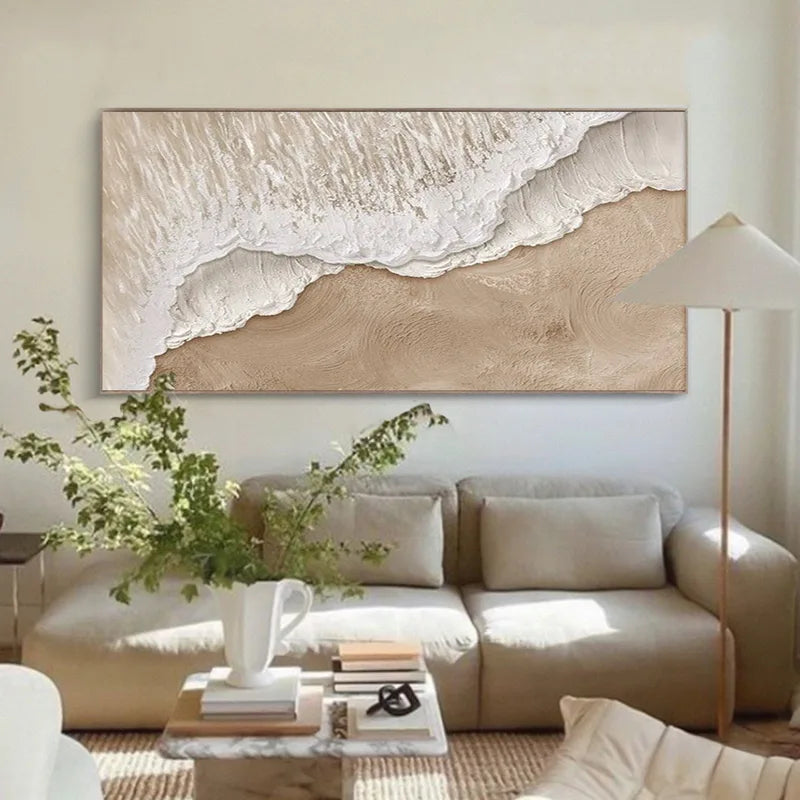 Abstract Large Size Handmade Oil Painting Landscape Wall Art for Living Room Decor