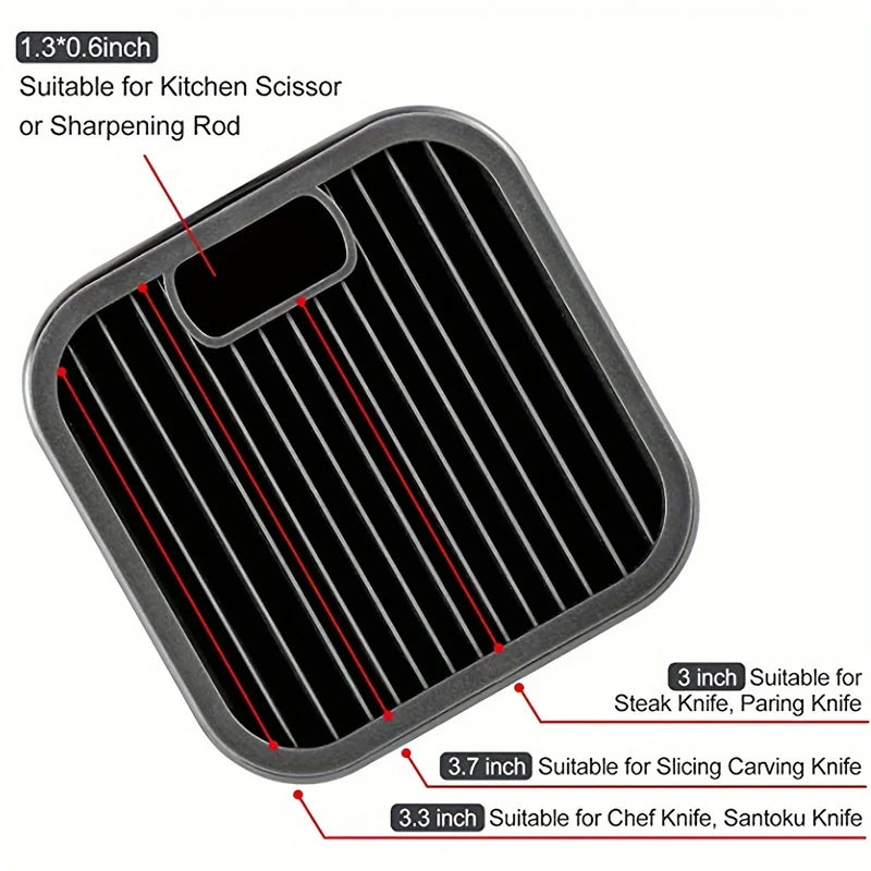 Single Hole Knife Holder Kitchen Storage Rack - Vegetable Knife Organizer