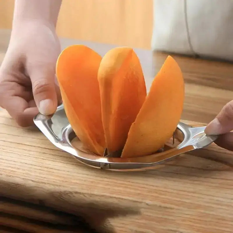 Stainless Steel Mango Cutter - Fruit Splitter & Core Remover Kitchen Tool
