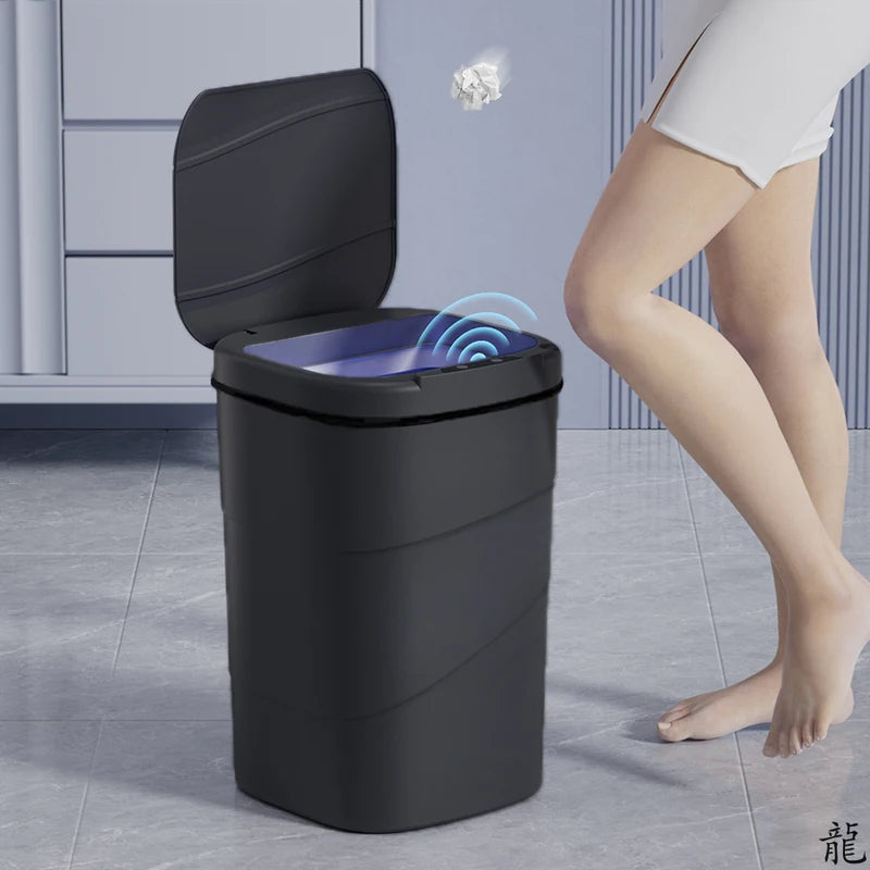 Touchless Automatic Trash Can 6L 10L Battery-Powered Sensor Waste Bin for Bathroom & Home