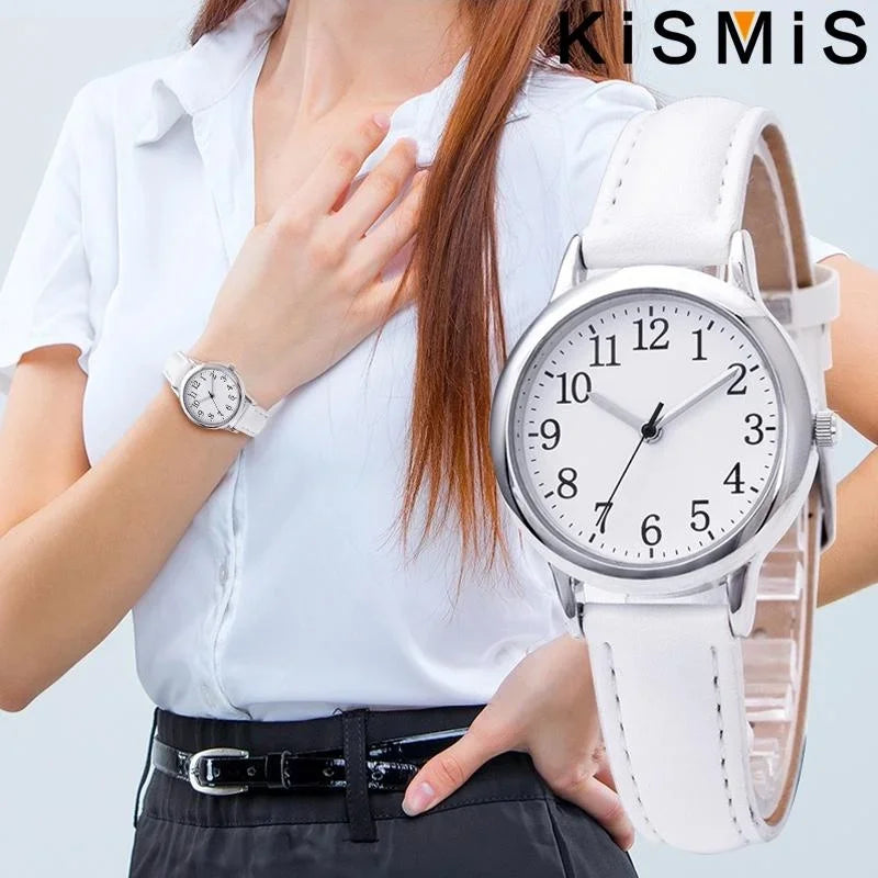 Women Quartz Watch with Simple Dial and Thin Bracelet - Casual & Stylish Ladies Wristwatch