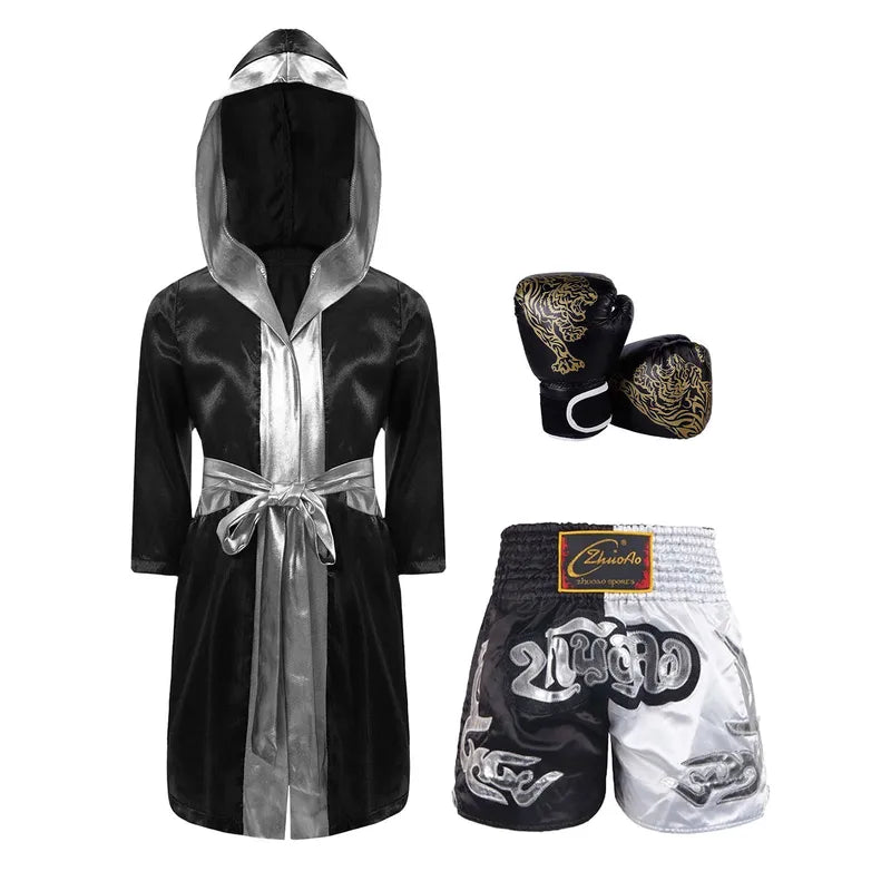 Children's Boxing Robe Costume Set for Halloween Carnival Role Play