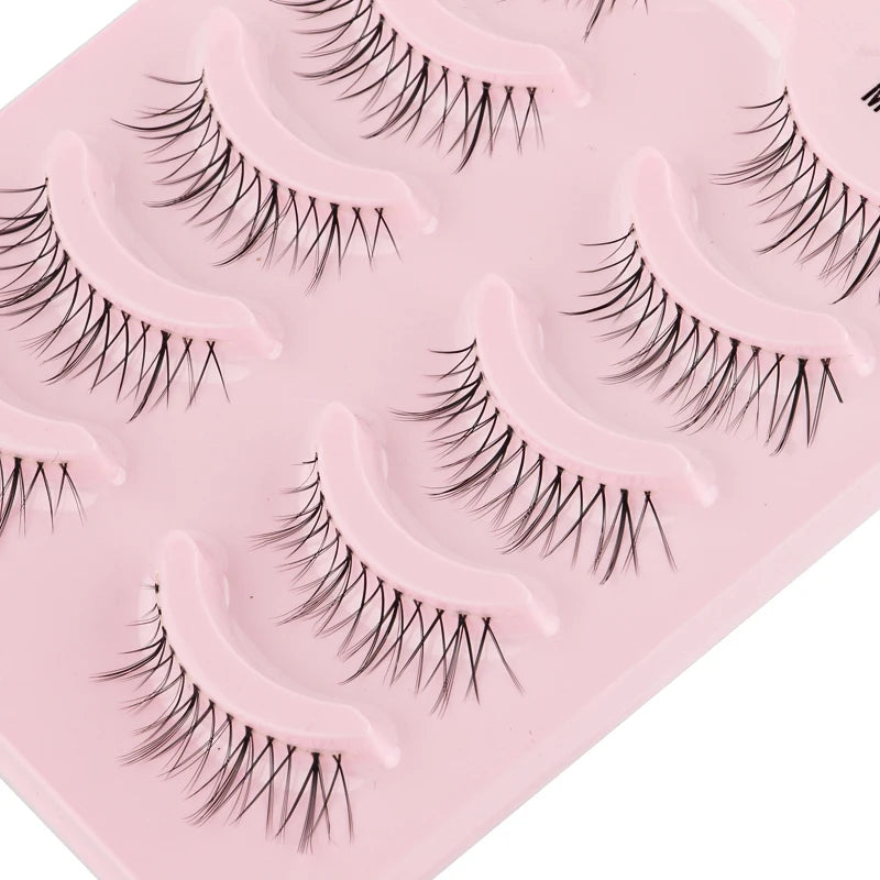 False Eyelash Set 3/5/7 Pairs Long Natural Mink Lashes for Daily Makeup