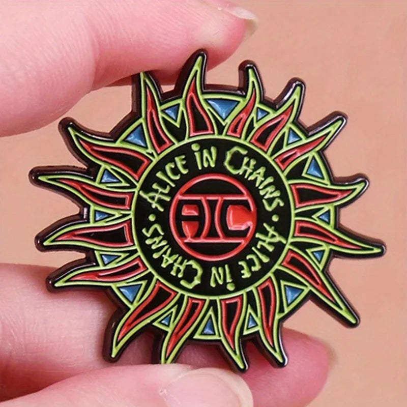 Music Album Inspiration Enamel Badge Brooch - American Rock Band Logo Pin