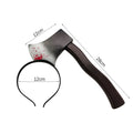 Gothic Halloween Blood Prop Hair Headband with Fake Ax Saws Knife - Cosplay Costume Accessory