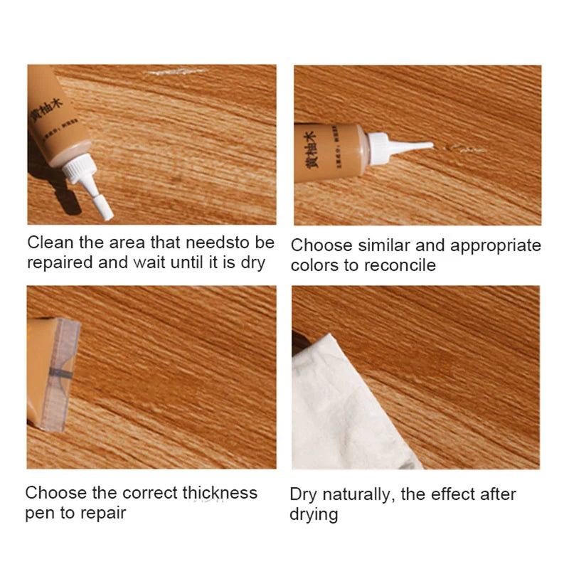 Wood Filler Repair Kit for Scratches Discoloration Cracks & Gouges - 14 Colors
