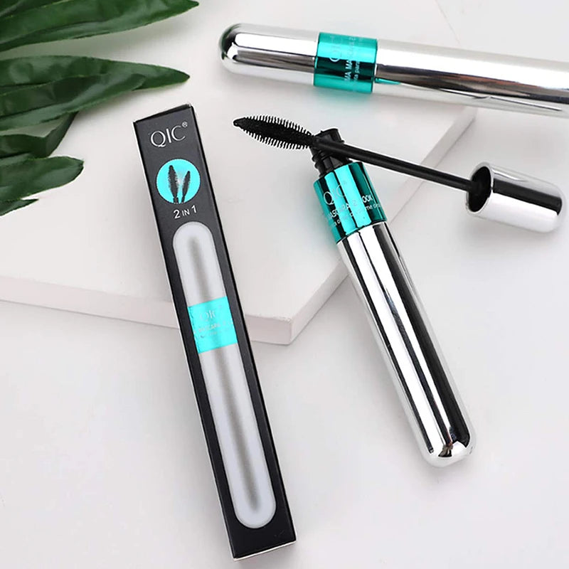 Waterproof Lengthening Mascara with Silk Fiber for Thick Dark Eyelashes