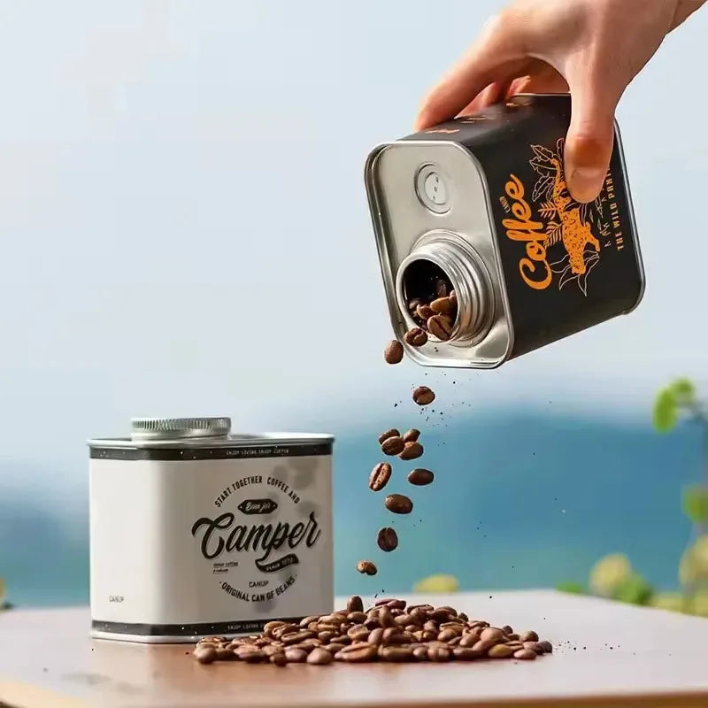 Sealed Coffee Bean Storage Jar - Moisture-Proof Kitchen Container