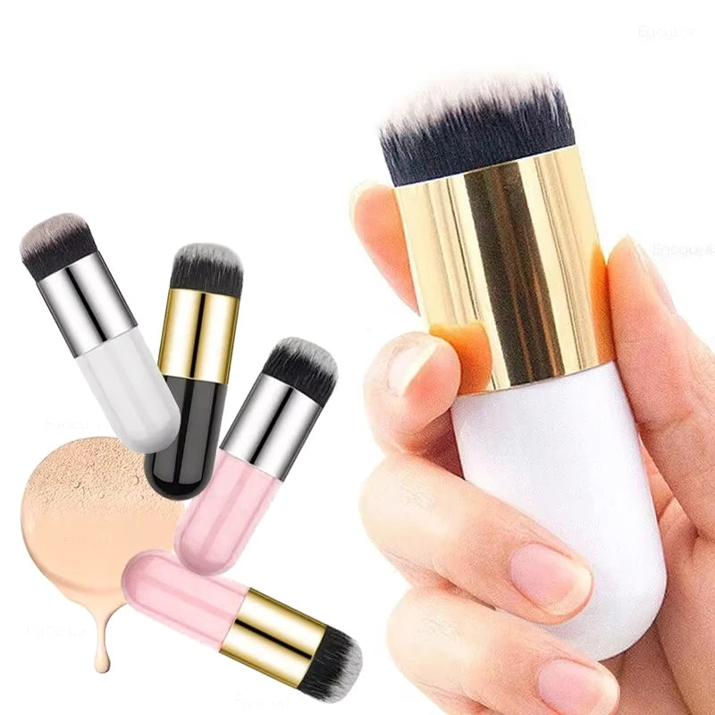 Large & Small Makeup Foundation Brush Set - for BB Cream & Mushroom Powder