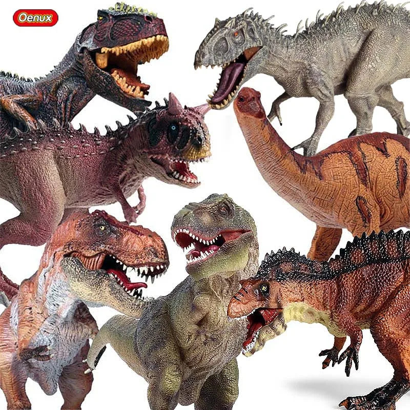 Dinosaurs Animal Action Figures Set - Jurassic Pterodactyl & Saichania PVC Toys for Kids