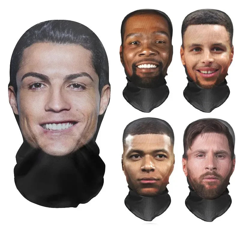Full Face Mask Cosplay Prop 3D Printed Celebrity Style Halloween Party Mask