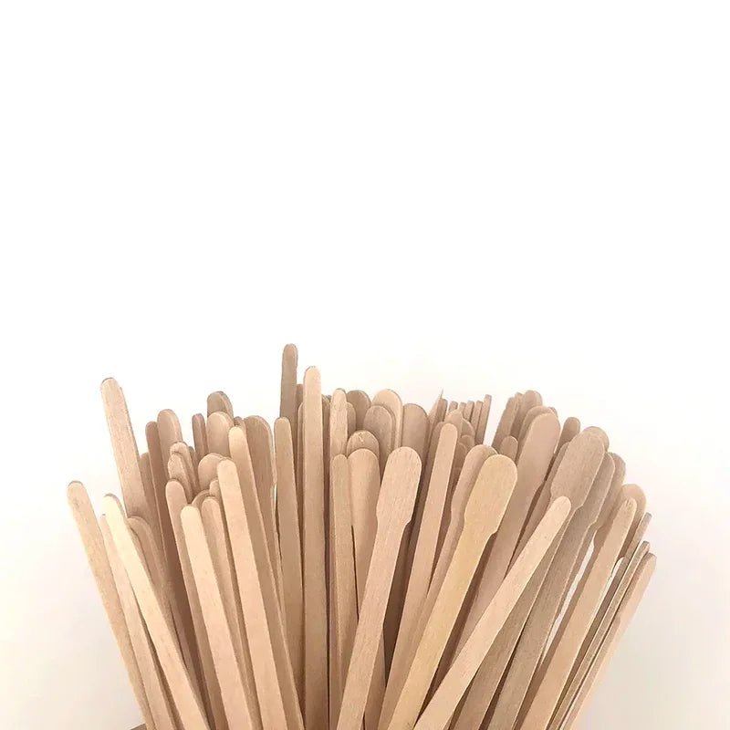 Disposable Waxing Applicator Sticks - 100pcs Waxing & Hair Removal Tools