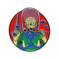 Cartoon Alien Brain Brooch Pin Halloween Enamel Jewelry Badge