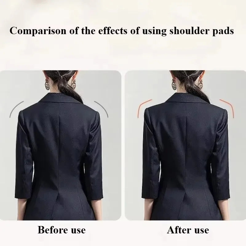 Unisex Thickened Breathable Sponge Shoulder Pads for Dresses Jackets Sewing Accessories