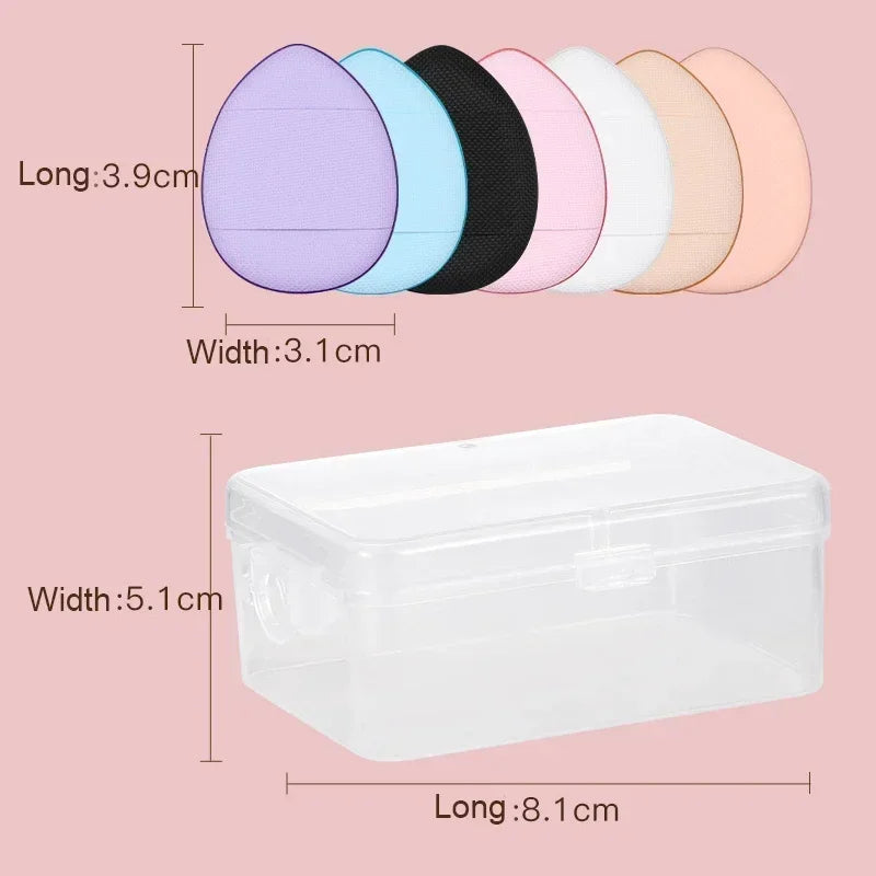 10Pcs Mini Makeup Sponge Set for Foundation & Concealer - Travel Friendly
