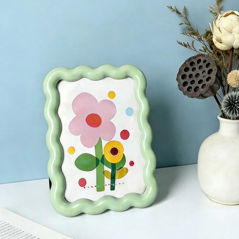 Cute Decorative Picture Frame for Wall or Desk Home Decor - Small Tabletop Art