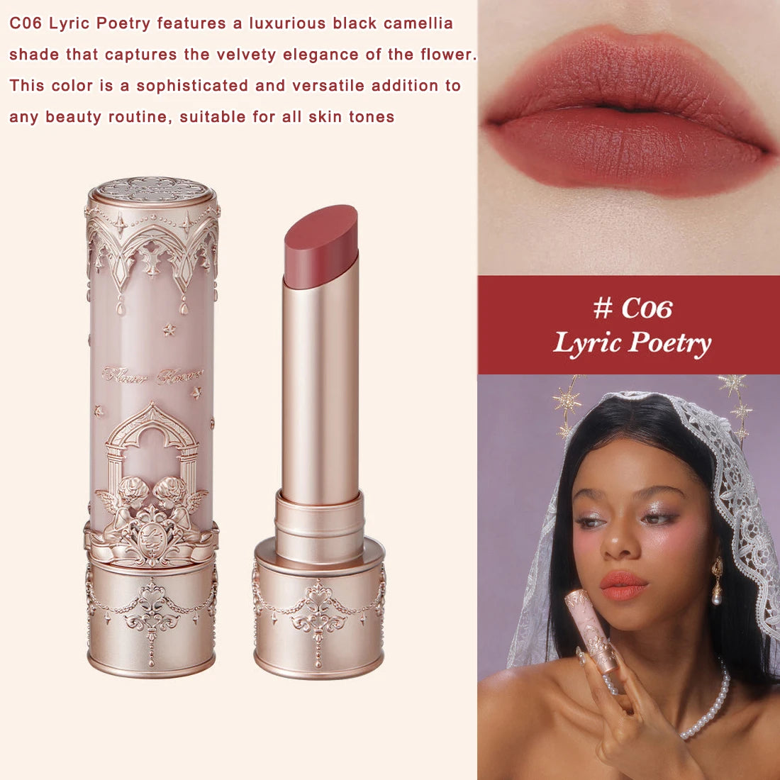 Velvet Matte Waterproof Lip Gloss - Long Lasting, Moisturizing Lipstick