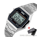 Digital Sports Watch for Men Waterproof Stainless Steel Casual Wristwatch