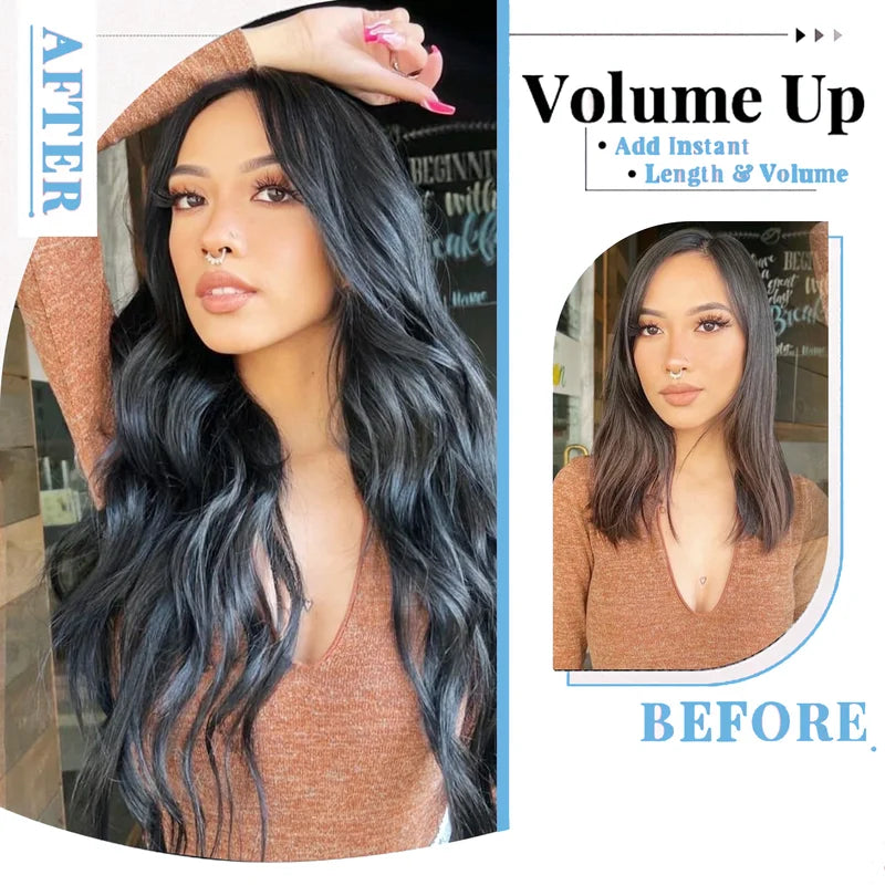 Human Hair Tape-In Extensions - High-Quality Brazilian Straight Hair