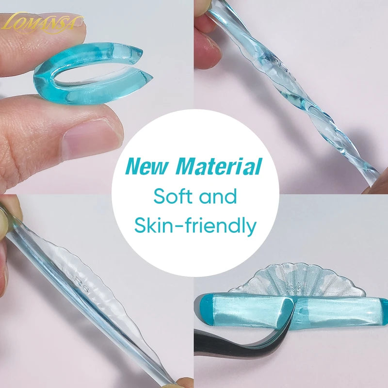 Eyelash Perm Pads & Shields - Reusable Lash Lift Stickers for Curling & Lifting