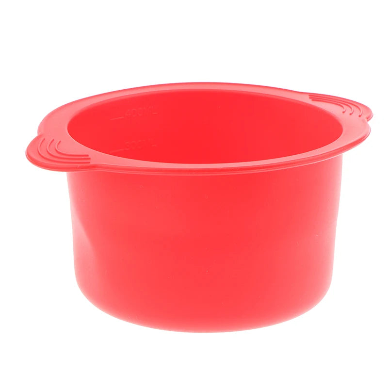 Silicone Wax Warmer Bowls for Hair Removal - Reusable Heat-Resistant Pot, Thickening