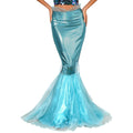 Women Mermaid Costume Fishtail Skirt for Halloween Cosplay Party Dress Up