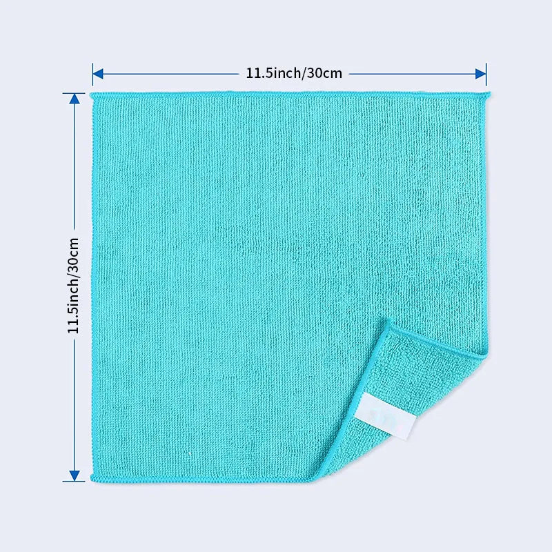 Microfiber Car & Home Cleaning Towels Set - Quick Dry Double Layer Wipes