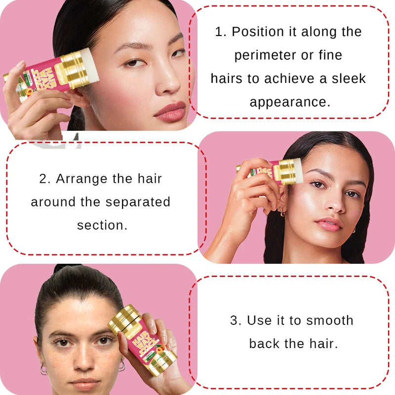 Hair Styling Wax Stick for All Hair Types - Natural Non-Greasy Finish