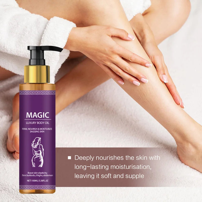 Body Oil for Tightening & Brightening - Nourishing, Firming, Anti-Cellulite Massage Oil