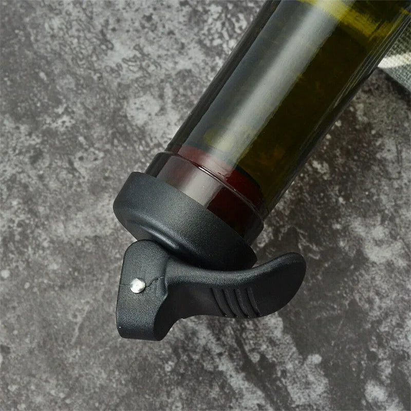 Reusable Wine & Beverage Bottle Stopper Sealing Cap with Lever - Fits Mineral Water, Beer, Champagne, Oil - 7x3.2cm
