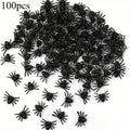 Realistic Spider Halloween Christmas Decoration Set - Mini Black Scary Prank Haunted House Props