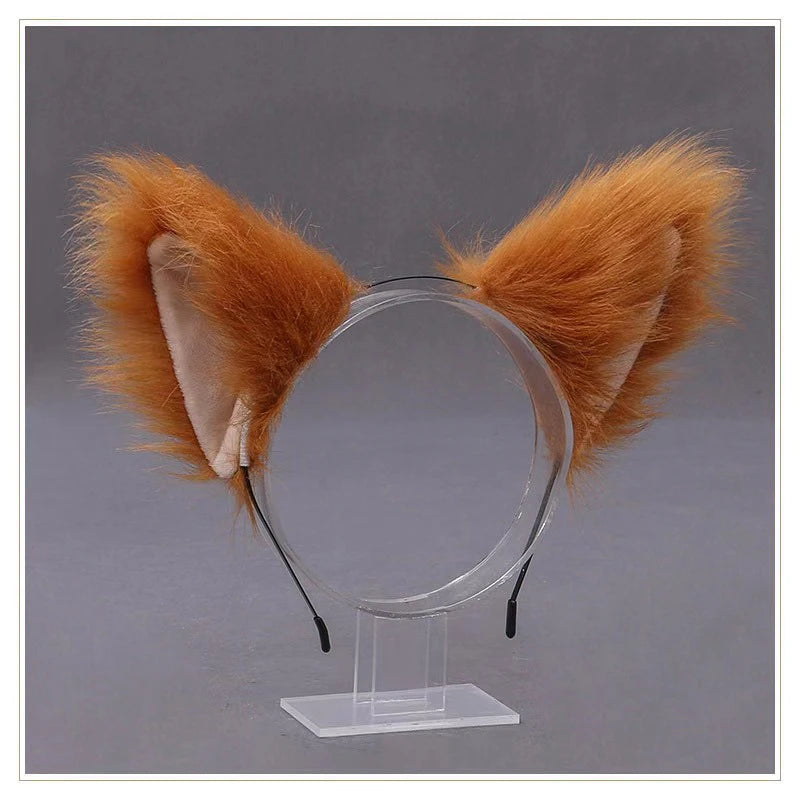 Cute Plush Cat Ear Headband for Cosplay and Parties - Japanese Style Hair Accessory