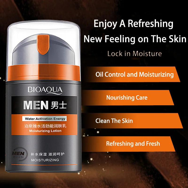 Men's Oil Control & Moisturizing Face Cream - Anti-Aging, Pore Shrink, Brightening
