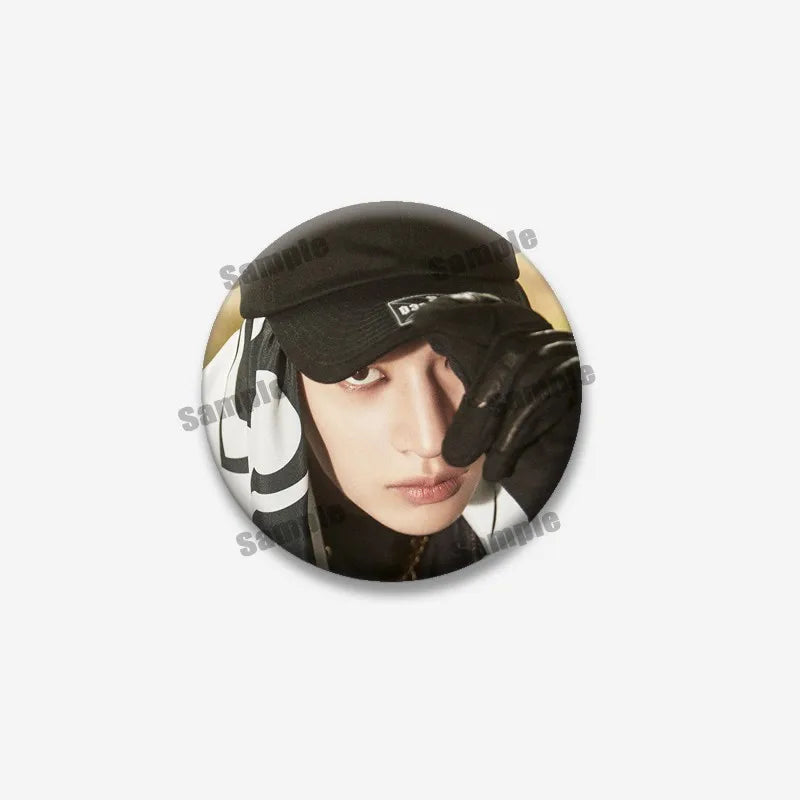 Kpop Boys Band Coin Badge Lapel Pin Jewelry for Fans - Multiple Colors & Sizes
