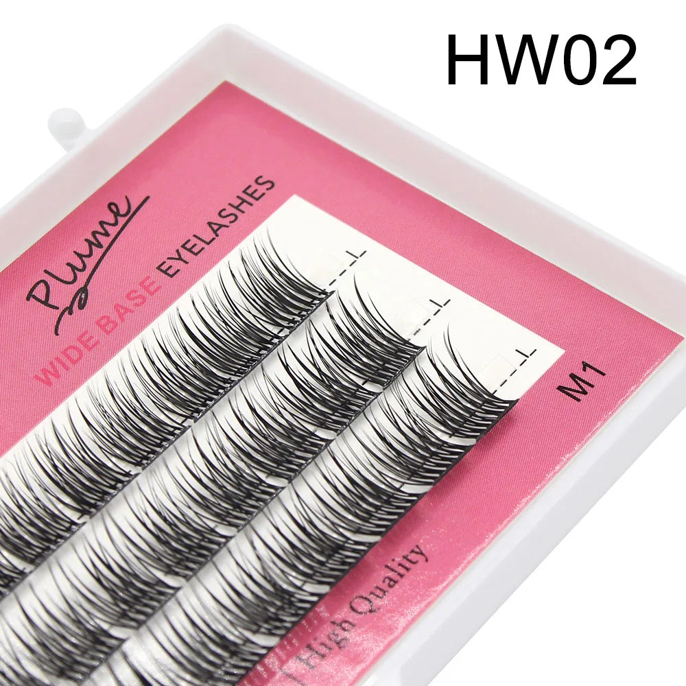 DIY 3D Eyelash Extensions Kit - Natural Soft Mink Cluster Lashes with Variants