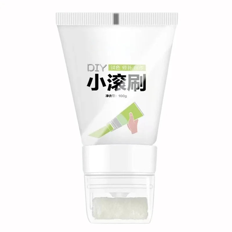 Interior Wall Repair Paint with Small Roller Brush - Quick Dry, Eco-Friendly, Strong Covering
